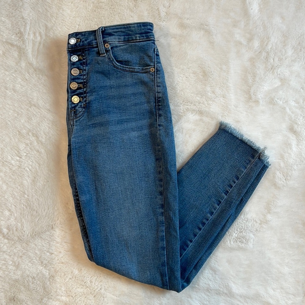 Lucky Brand High Waist Bridgette Skinny Jeans ( 6 / 28 ) ankle length